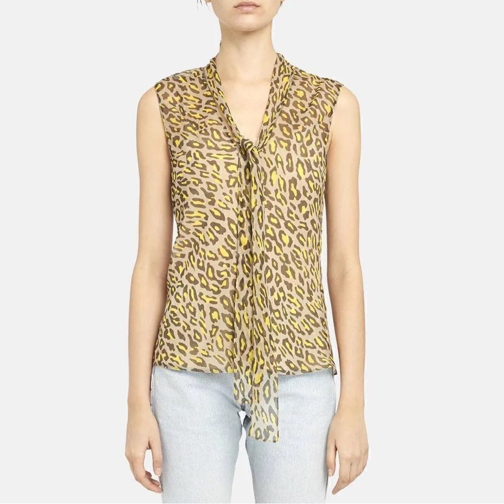 Theory Sleeveless Tie Top